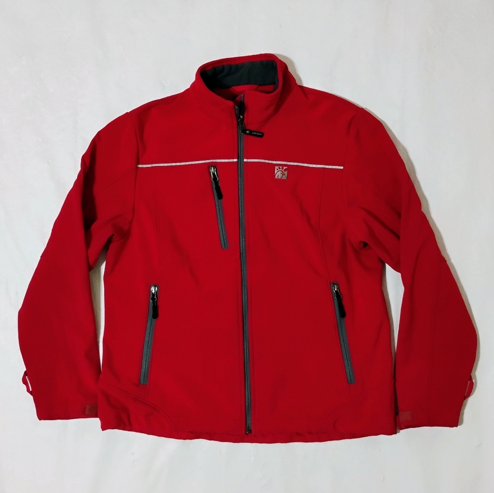 Women's OOBE Chick Fil A Employee Fleece Lined Full Zip Jacket Size Large